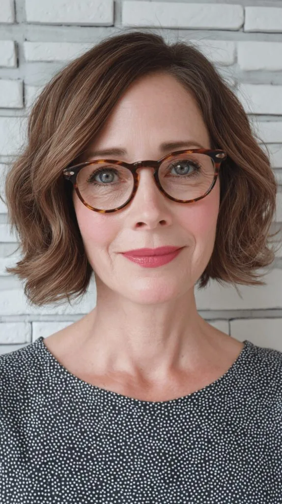 Chic Textured Bob with Soft Curls