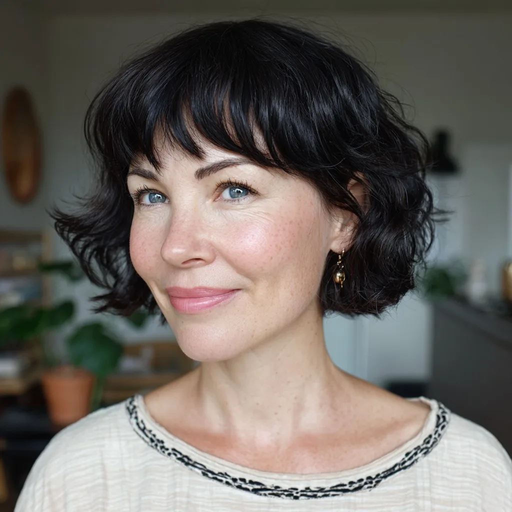 Chic Textured Bob with Soft Face-Framing Layers