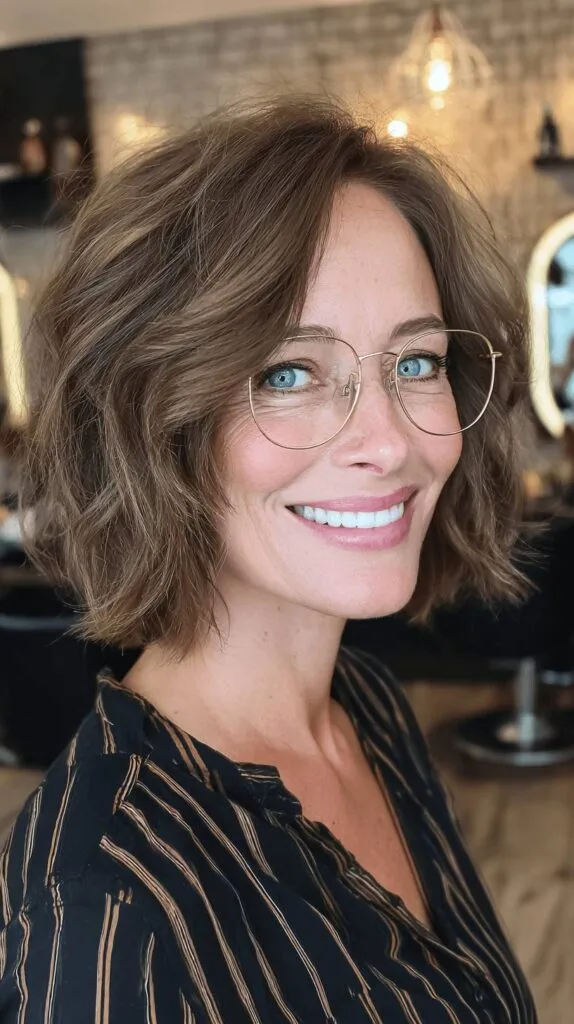Chic Textured Bob with Soft Waves