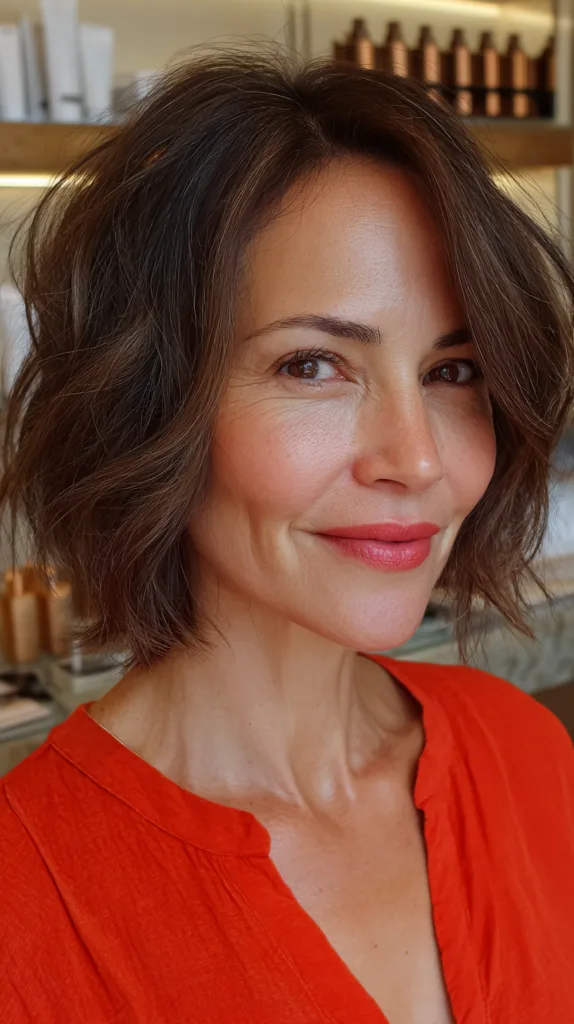 Chic Textured Bob with Soft Waves