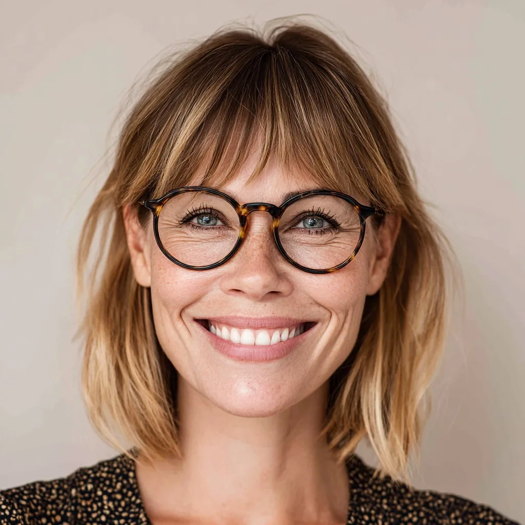 Chic Textured Bob with Subtle Choppy Bangs
