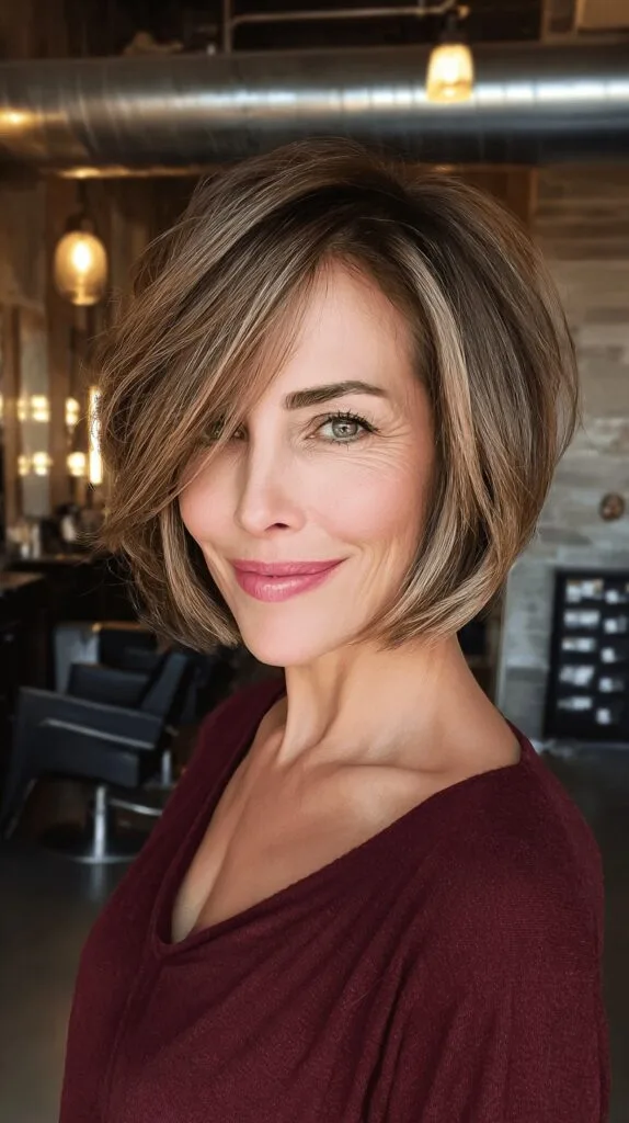 Chic Textured Bob with Subtle Face-Framing Layers
