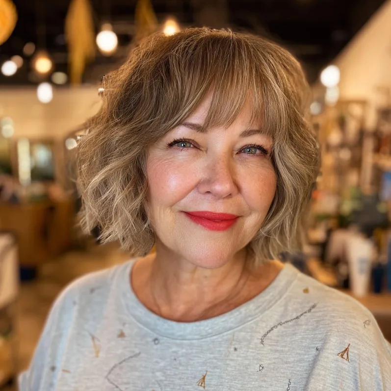 Chic Textured Bob with Subtle Waves