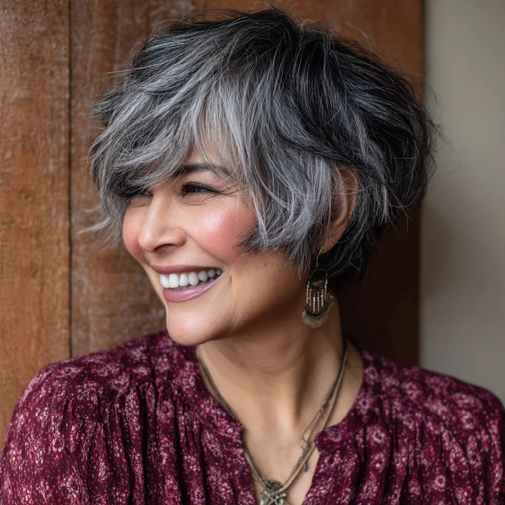 Chic Textured Pixie Bob with Lively Layers