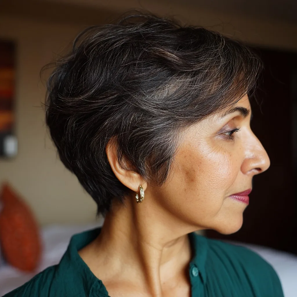 Chic Textured Pixie Bob with Soft Layers