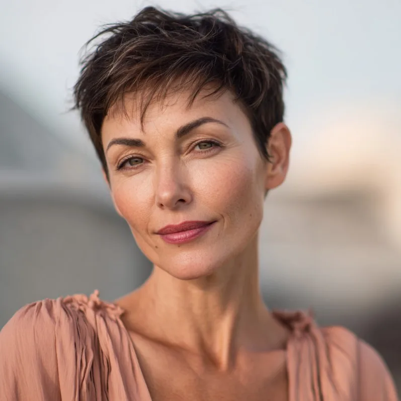 Chic Textured Pixie Cut with Soft Volume