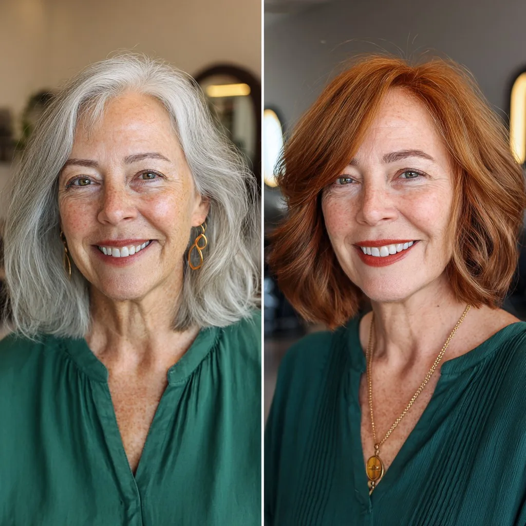 Chic Warm Brown Shoulder-Length Waves