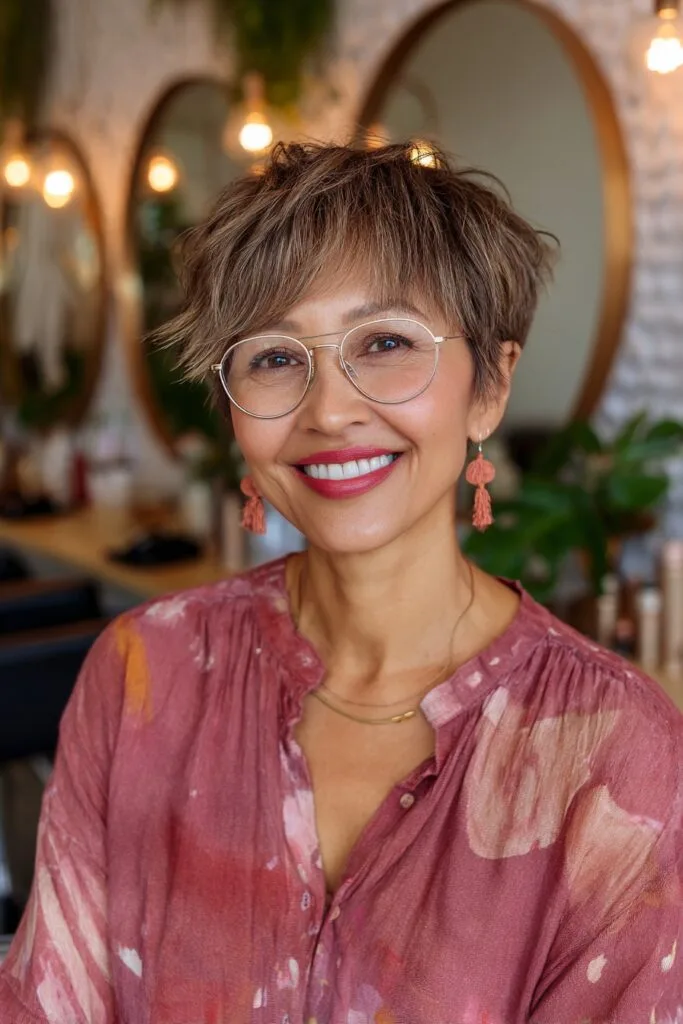 Choppy Textured Pixie Cut with Soft Edges