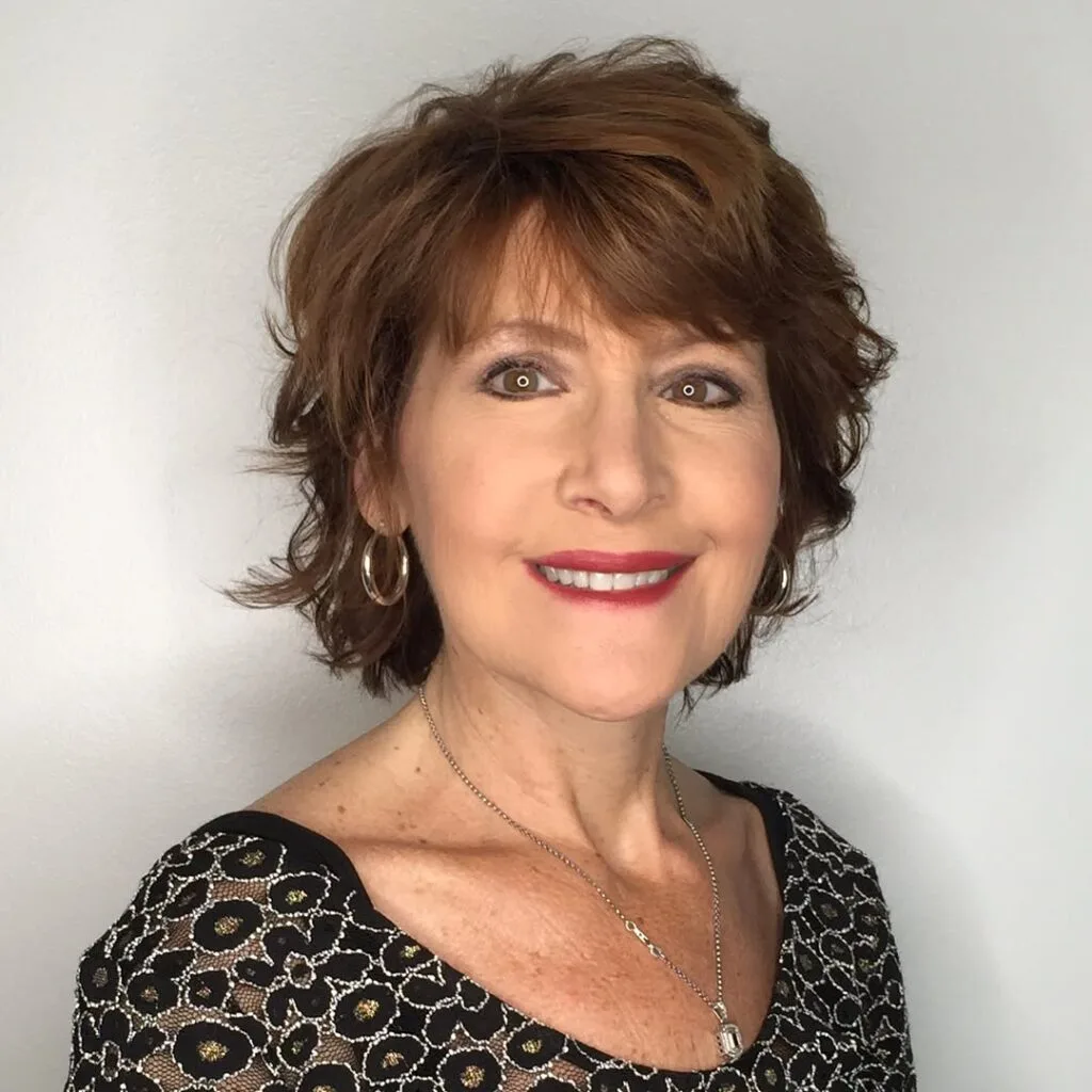 Choppy Textured Shag with Soft Bangs