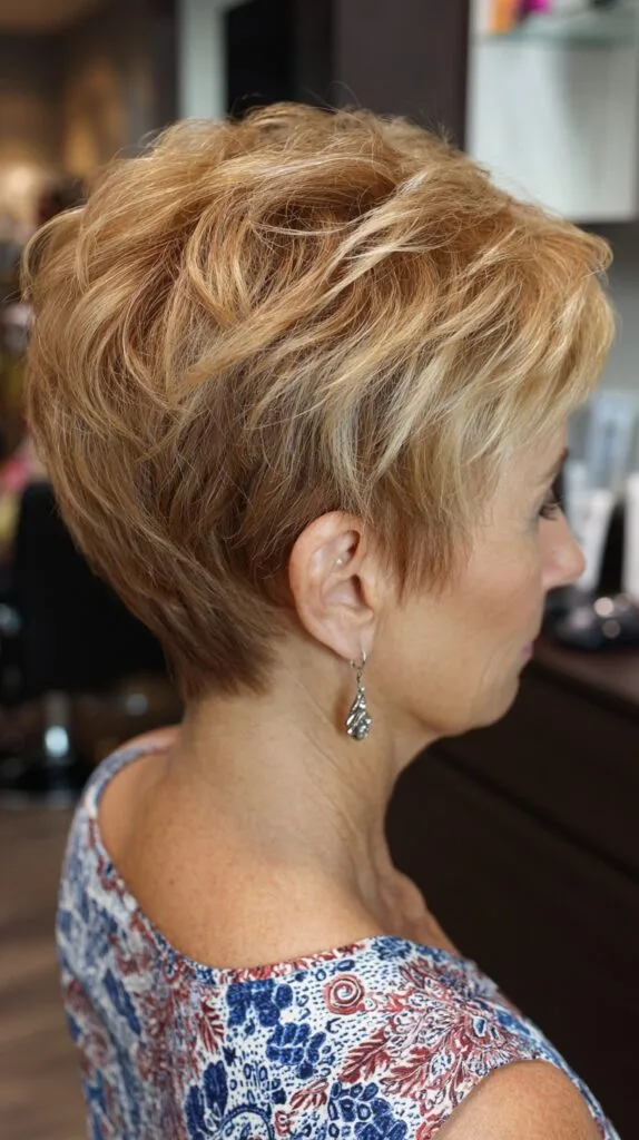 Effortless Tousled Pixie with Dimensional Blonde Highlights