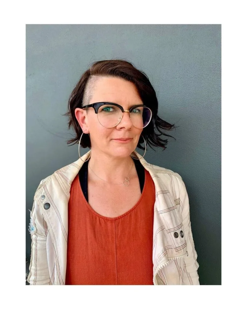 Effortless Undercut Bob for Older Ladies with Prescription Glasses