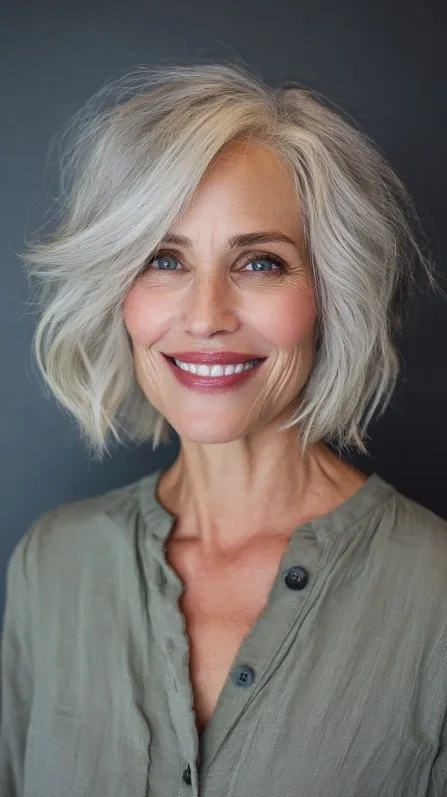 Effortlessly Chic Flippy Bob with Subtle Layers