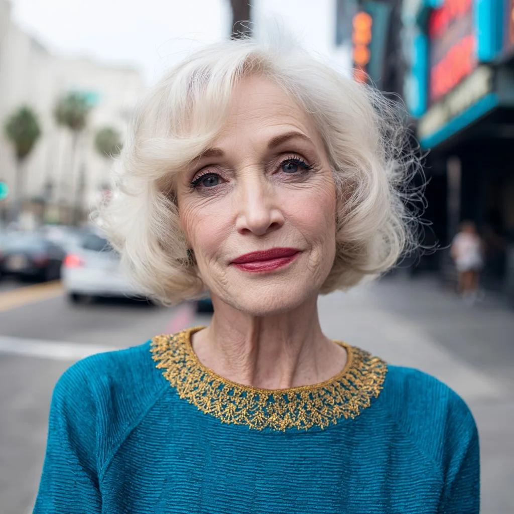 Effortlessly Chic Soft Curly Bob