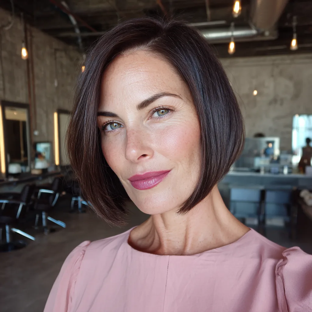 Elegant A-Line Bob with Subtle Texture