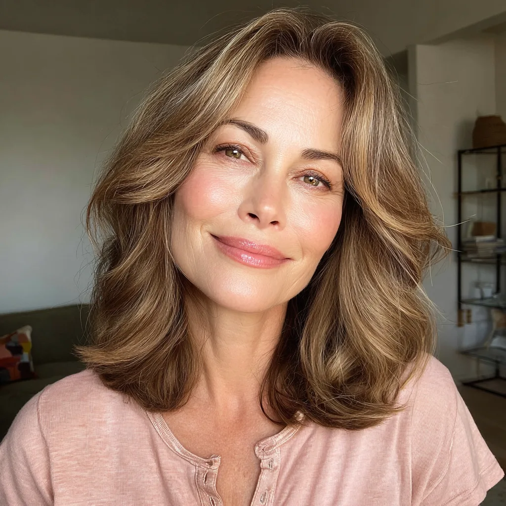Elegant Soft Waves with Subtle Highlights