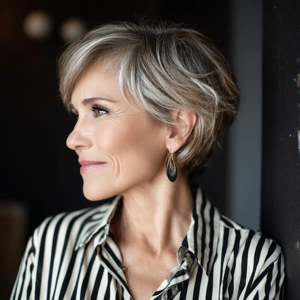 Elegant Textured Pixie Bob with Soft Movement
