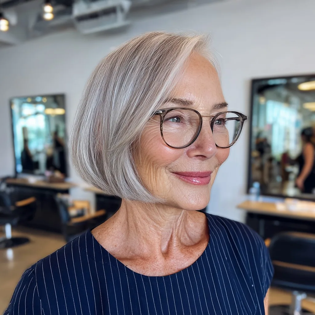 Graceful Softly Rounded Bob with Subtle Movement