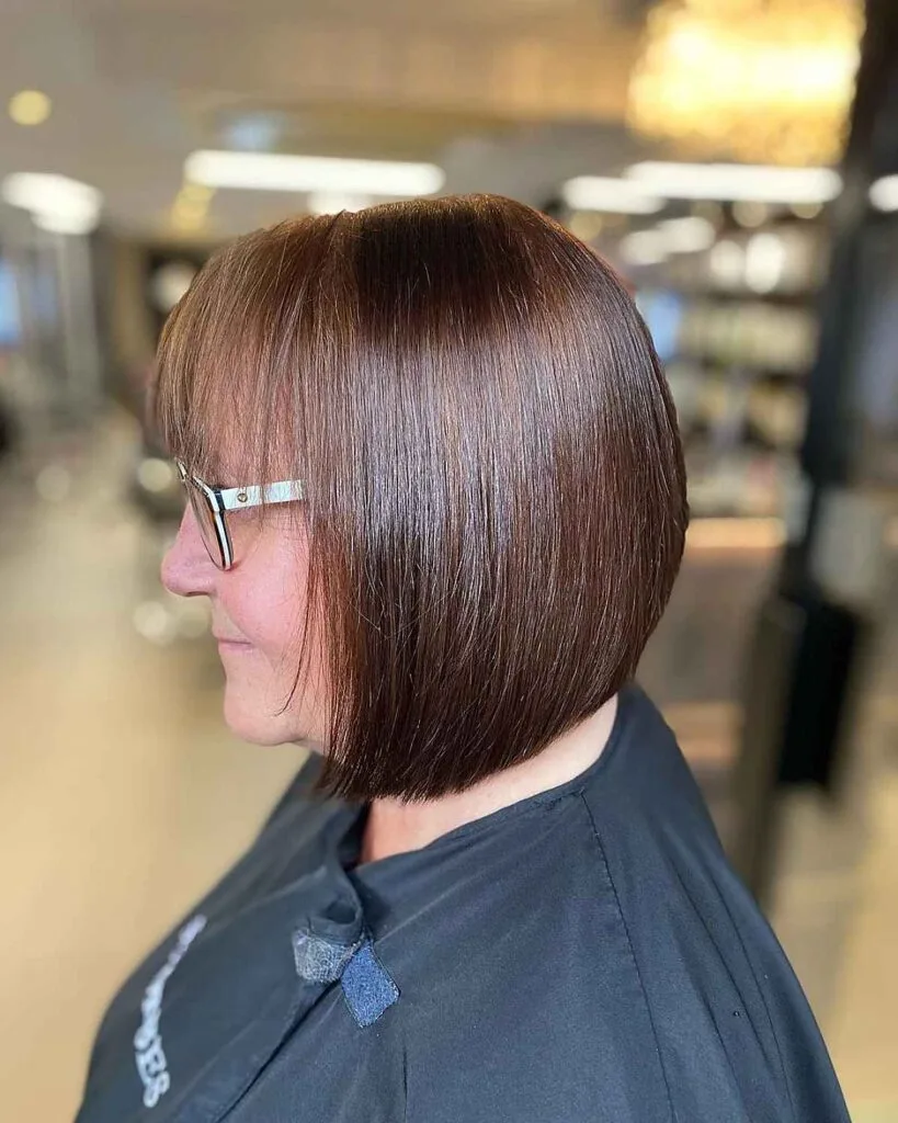 Haircut for Women Over 50 with Glasses