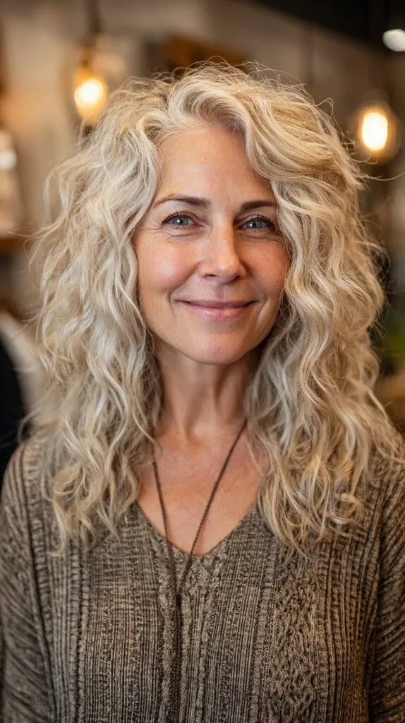 Lustrous Loose Waves with Natural Blonde Tones
