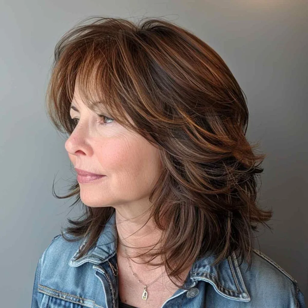 Maple and Chocolate Blend Fall Color for Women Over 40