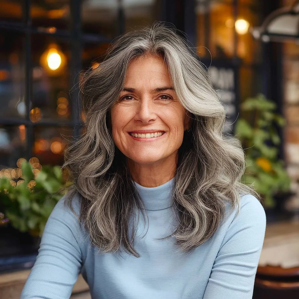 Medium shag haircut with choppy layers and wispy ends, perfect for adding texture and lightweight volume