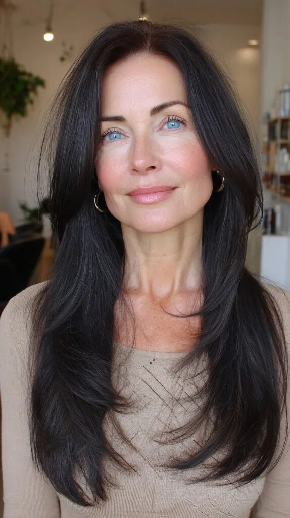 Midnight Azure Tousled Layers