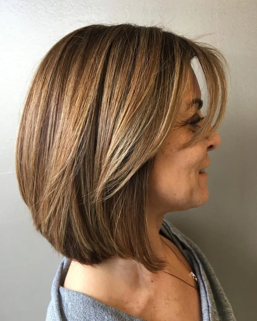 Modern A-Line Bob with Subtle Highlights