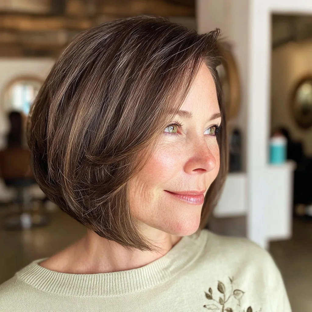 Modern Angular Bob with Subtle Layers