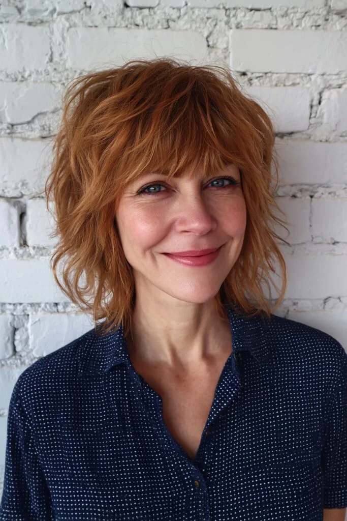 Modern Choppy Layered Cut with Soft Bangs
