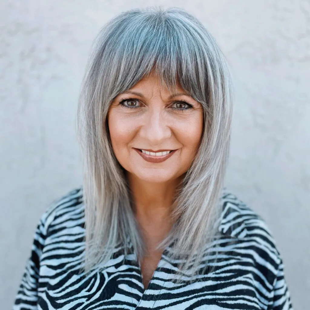 Modern Long Layered Cut with Soft Bangs