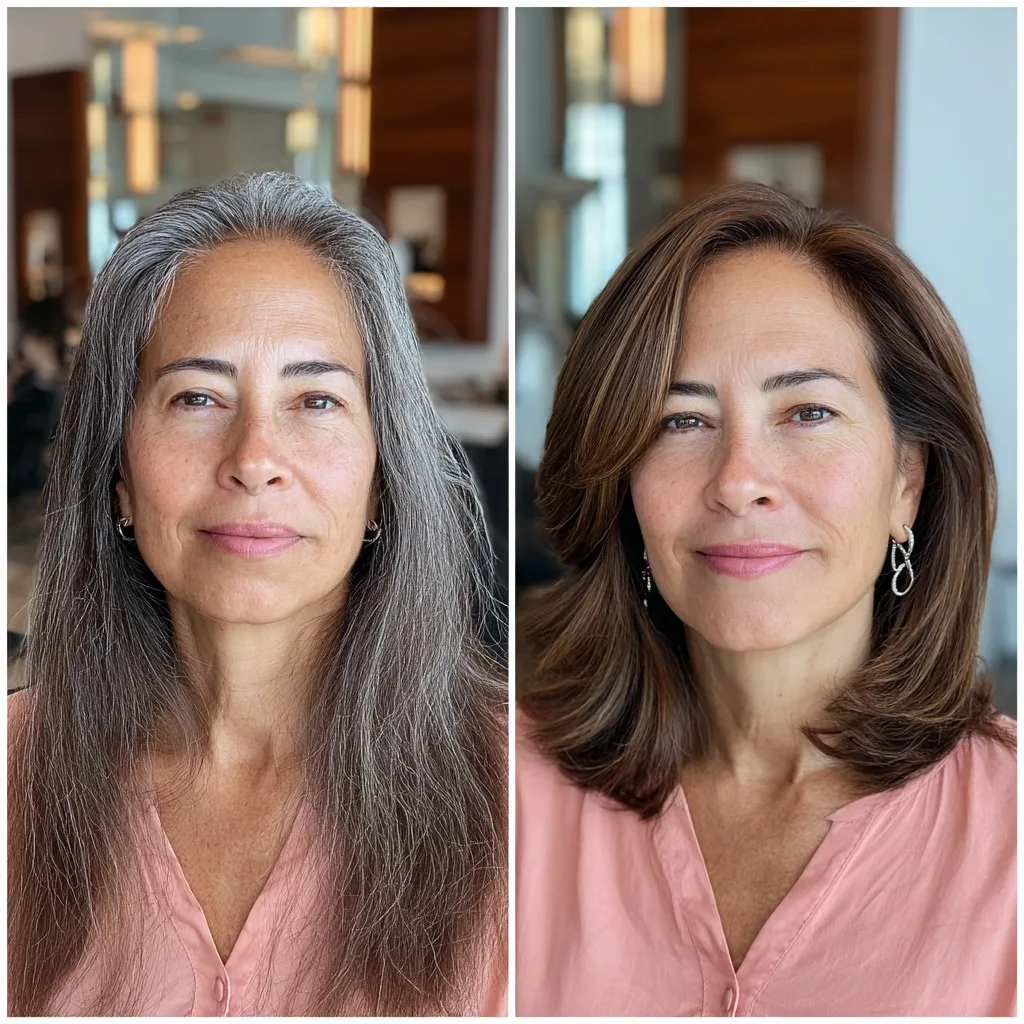 Modern Long Layered Cut with Subtle Face Framing