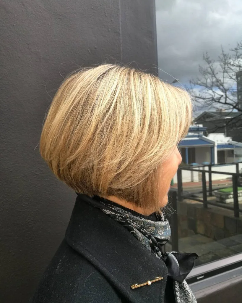 Modern Textured A-Line Bob with Subtle Highlights