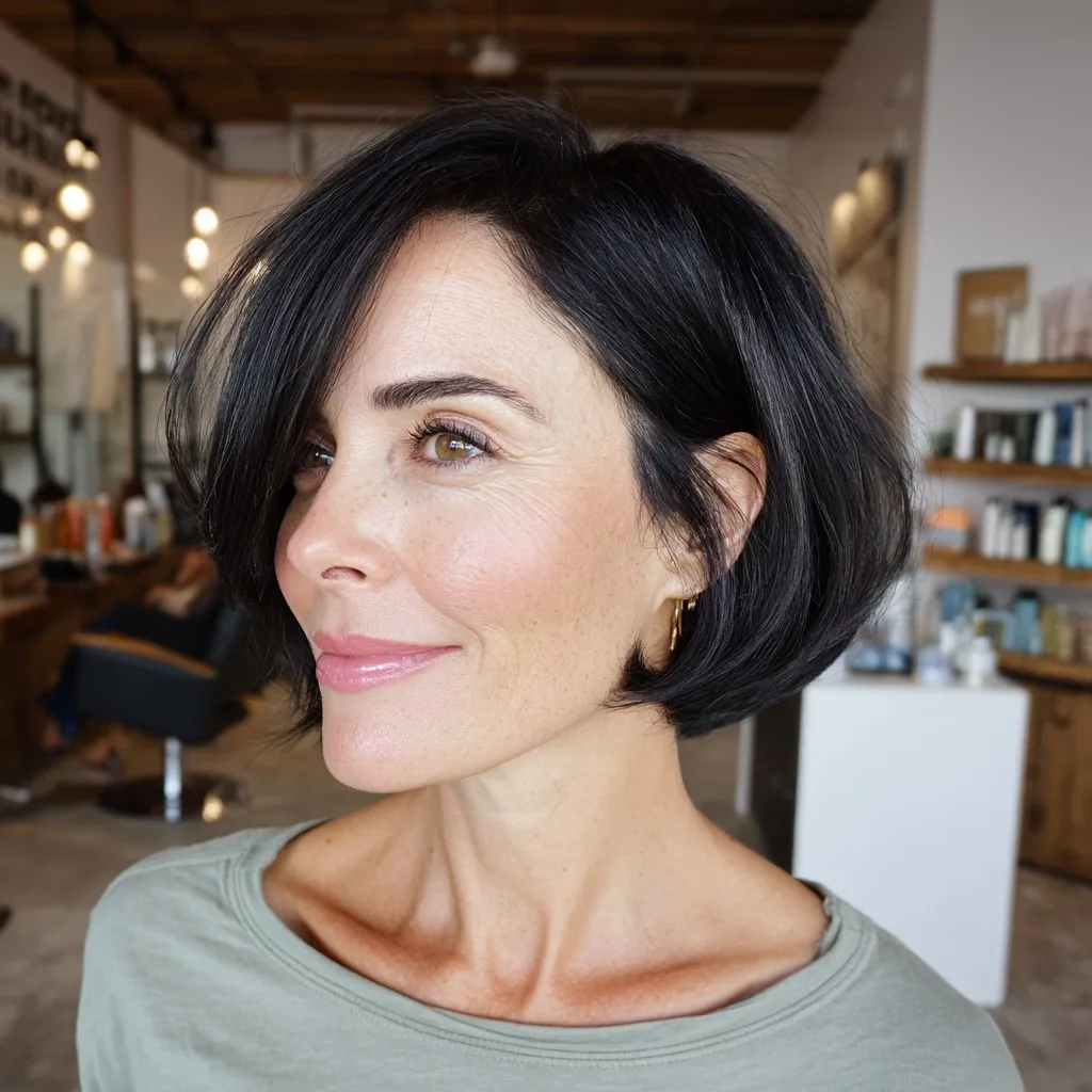 Modern Textured Bob with Asymmetrical Layers