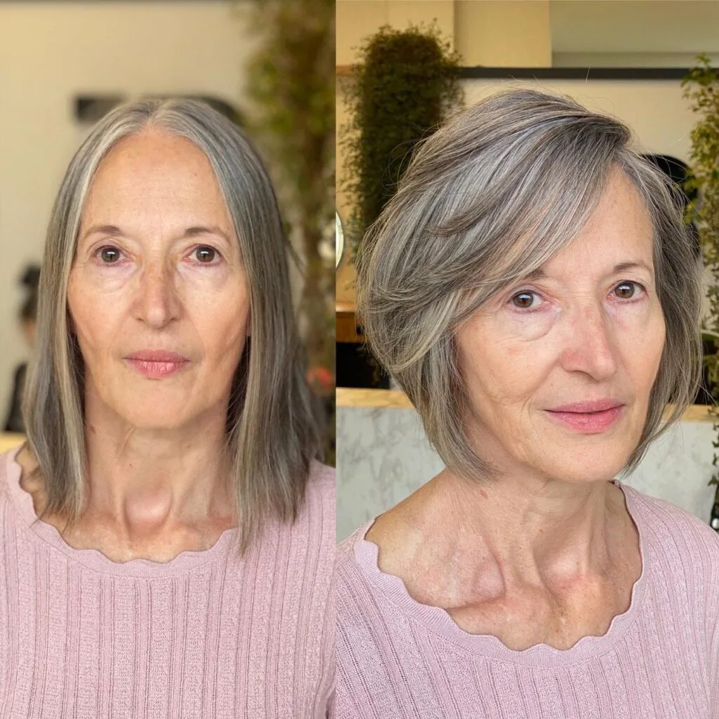 Modern Textured Bob with Soft Bangs