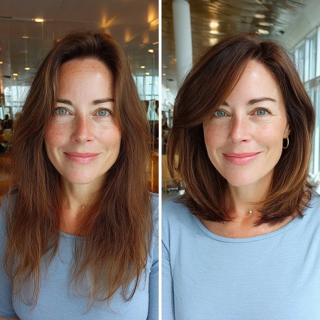 Modern Textured Long Bob with Subtle Layers