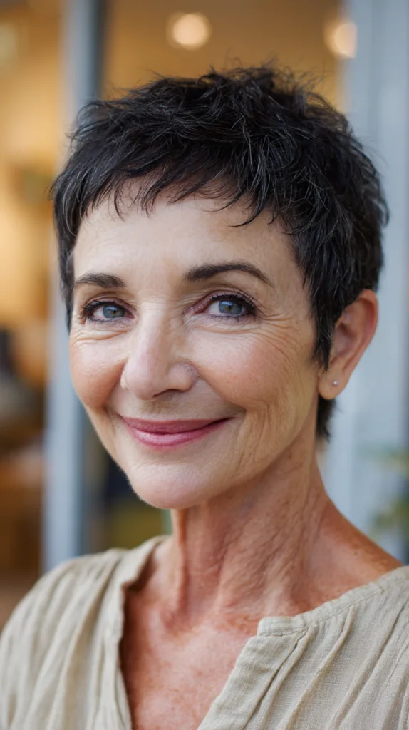 Modern Textured Pixie Cut for Fine Hair