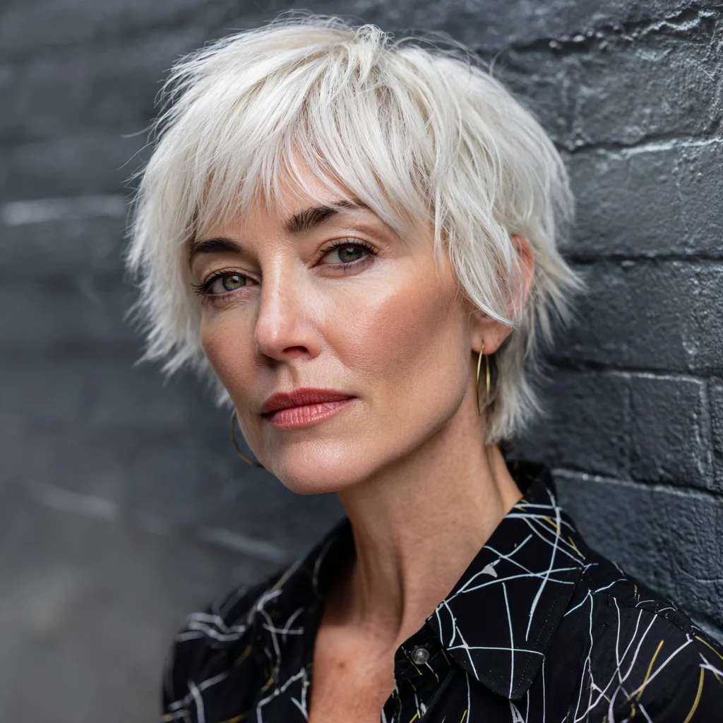Modern Textured Pixie with Bold Choppy Layers