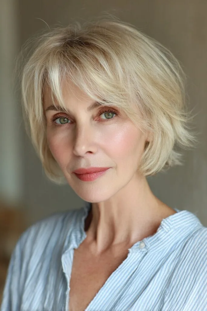 Modern Textured Pixie with Soft Bangs