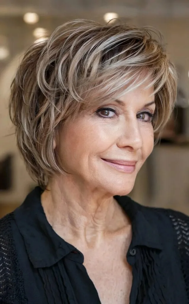 Piece-y Layers on Pixie Bobbed Hair
