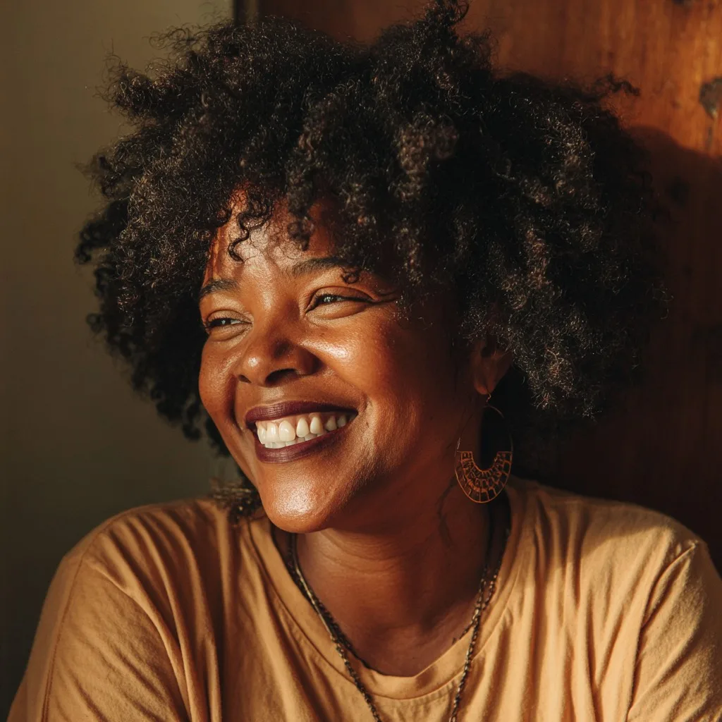 Playful Curly Texture with Soft Bangs