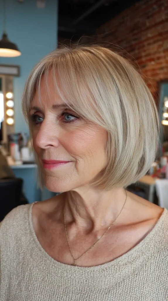 Polished Blonde Graduated Bob for Refined Elegance