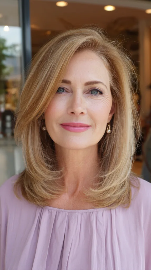 Radiant Layered Blonde with Subtle Volume