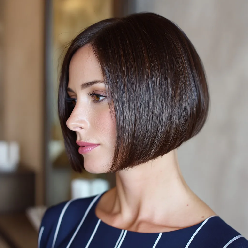 Sleek Angular Bob with Subtle Layers