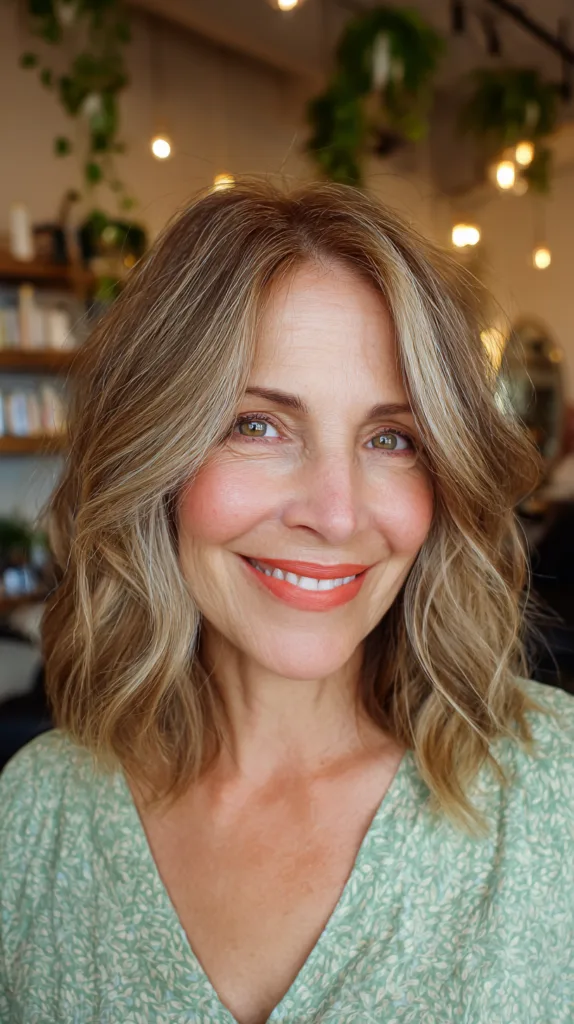 Soft Beachy Waves with Subtle Highlights