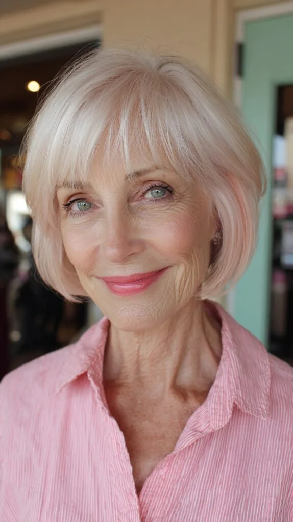 Soft Blush Bob with Subtle Layers