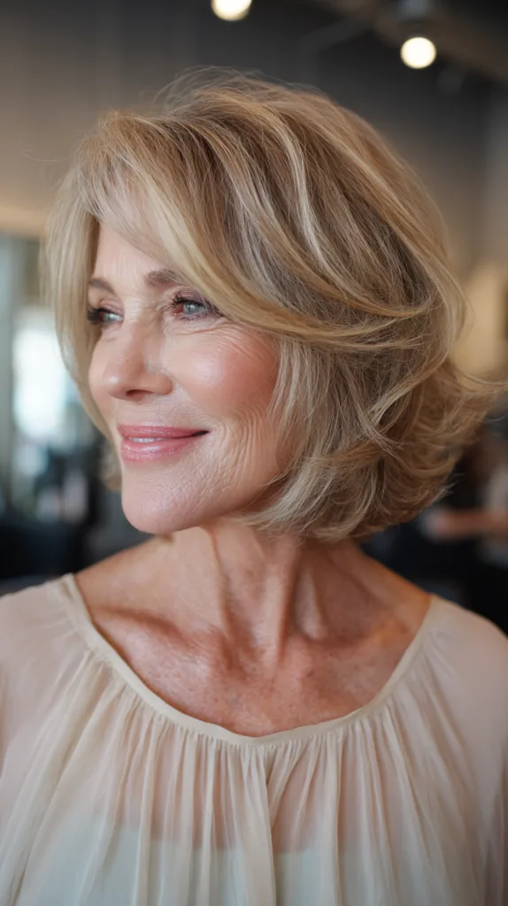 Soft Layered Bob with Face-Framing Highlights