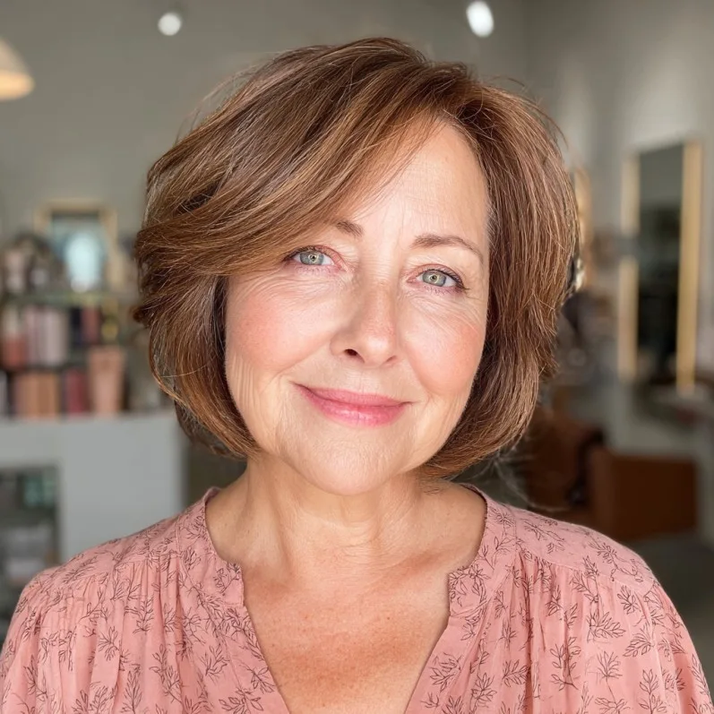 Soft Layered Bob with Subtle Movement