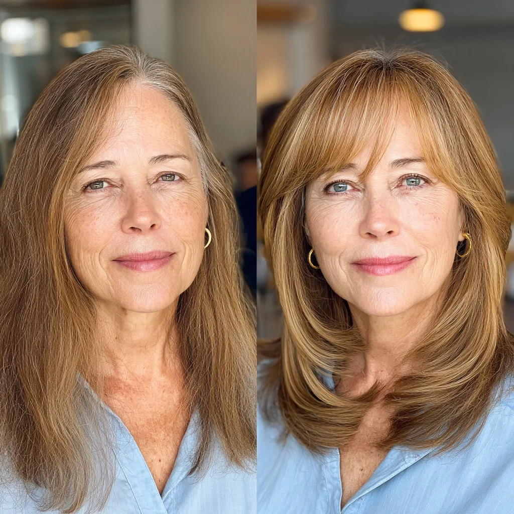 Soft Layered Cut with Gentle Face Framing