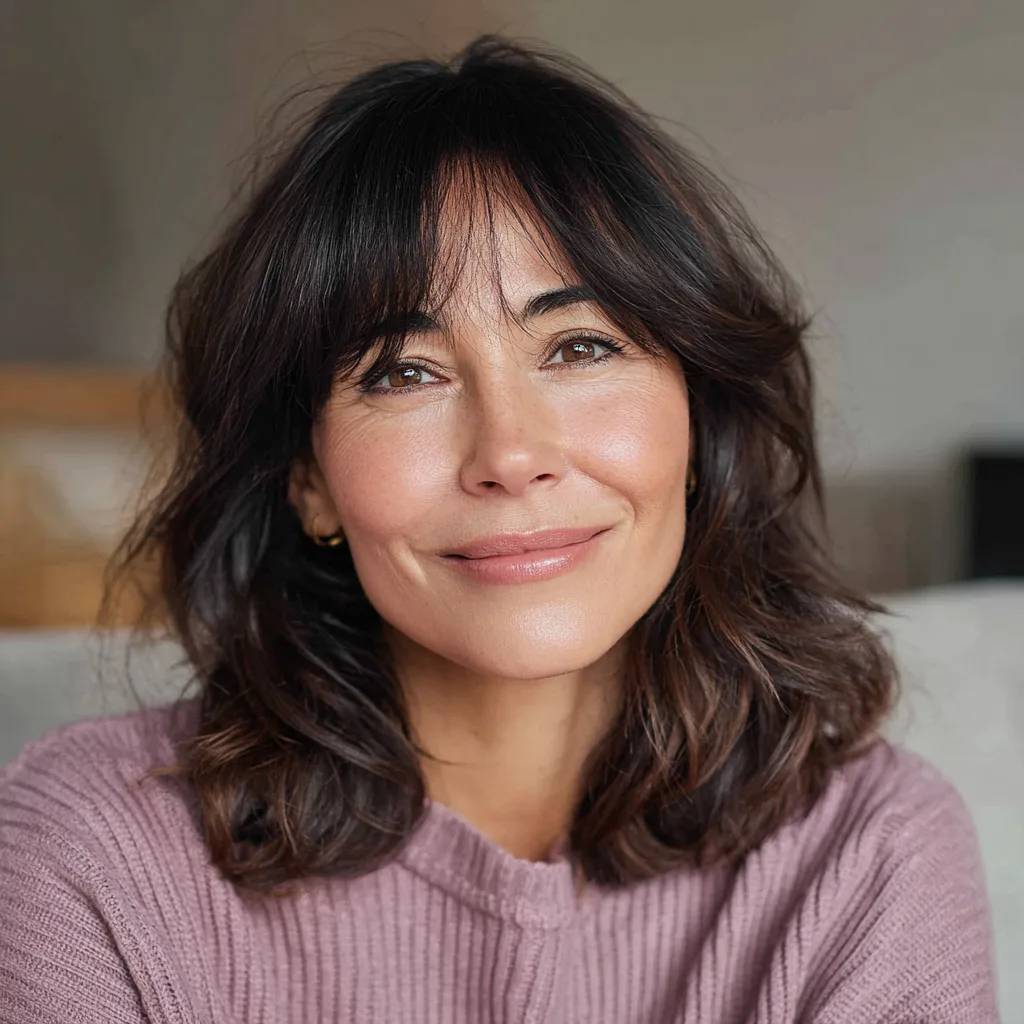 Soft Layered Cut with Wispy Bangs