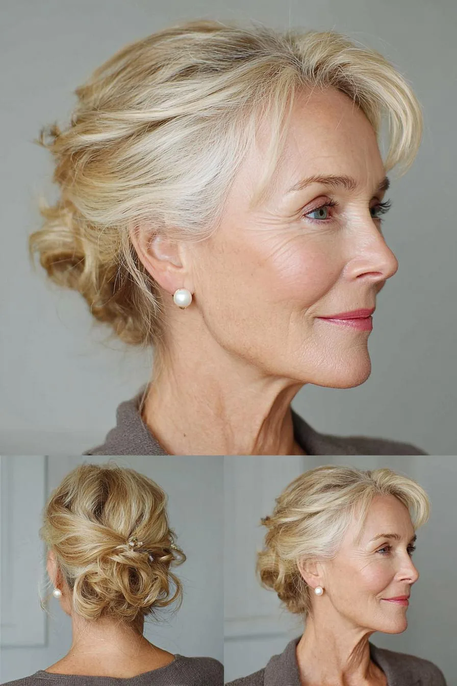 Soft Romantic Low Bun